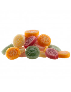 Maxi fruit flavored jelly wheels Kg 1