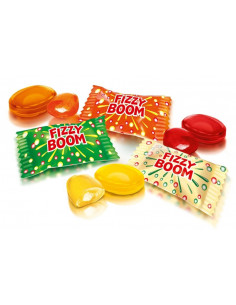 Fizzy boom candy filled with sparkling fruit flavor kg 1