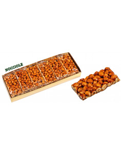 crunchy-nut-bar,almond-brittle,hazelnut-brittle,rossinis-display,wrapped-bars,italian-sweets