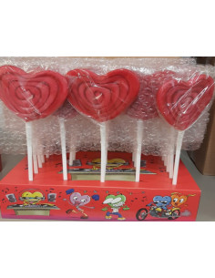 Heart lollipop gr. 60 Pcs 24