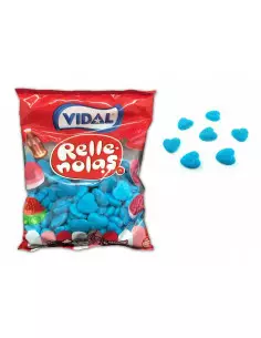 cuore, azzurro, zuccherato, lampone, caramelle, vidal, ripieno, gommose 2