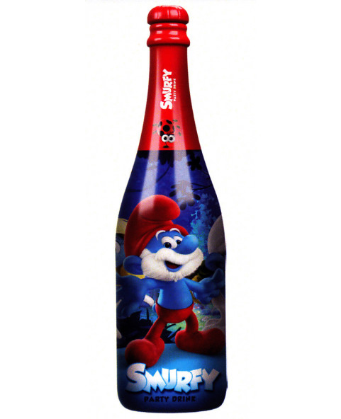 Smurfs Non-alcoholic Sparkling Wine 0.75 l - 30 cm