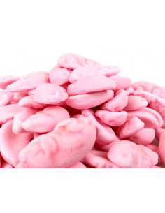 Maialini Gelco alla fragola, caramelle dal formato divertente con impasto duro e morbido.