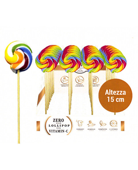 Spiral lollipop without sugar with vitamin C gr. 16 PCS 48