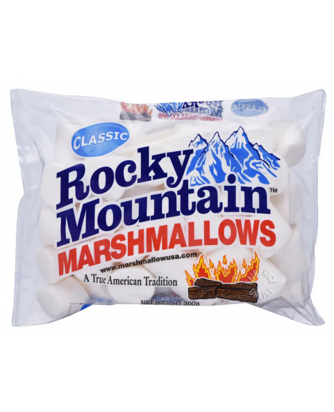 Marshmallow Rocky Mountain regular gr. 150, Ingrosso caramelle dolciumi lecca lecca marshmallow.
