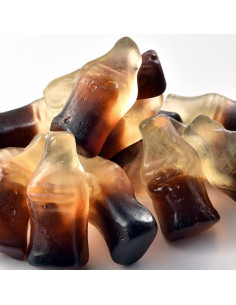 Vidal cola bottle-shaped gummy candies with intense and authentic cola flavour – 1 kg bulk pack. 2