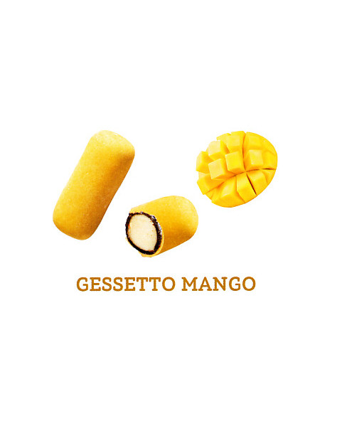 Confettato morbido al gusto di liquirizia e mango - 33 x hg -  ROSSINI'S , GESSETTO MANGO & LIQUIRIZIA KG 2