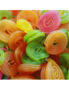 Haribo Fruit Wheels in a colourful assortment of fresh and fruity flavours – convenient 2 kg bulk pack. 2
