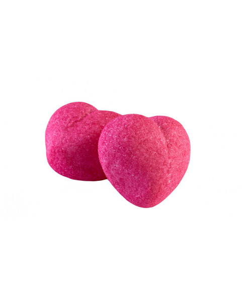 Pink hearts 9 g per piece, 900 gr bag, wholesale bulgarian marshmallow candies