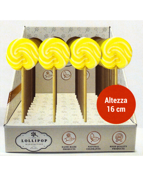 White and yellow spiral lollipop gr.20 pcs 24