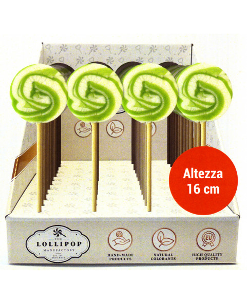Lecca spiral bianco e verde gr.20 pz 24, Ingrosso caramelle dolciumi.