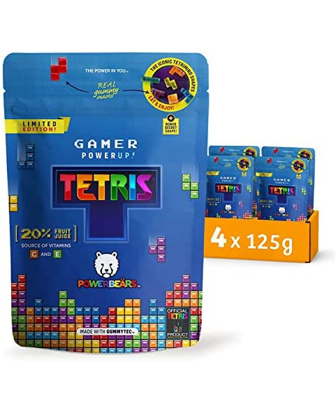 1 exp. de 12 sachets gommeux Tetris 20% jus de fruits gr.50