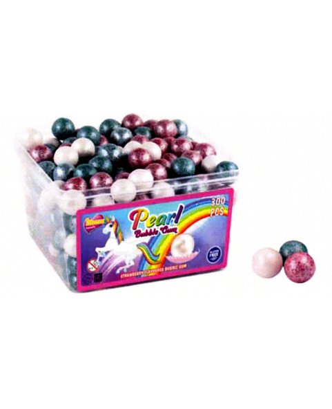 Tray pcs 300 Bubble gum loose unicorn pearls gr.5