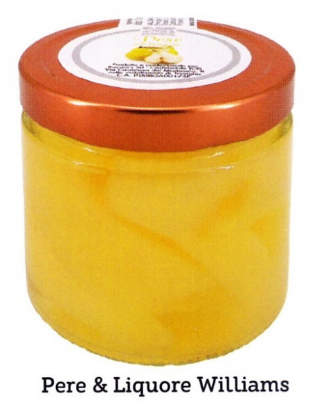 pere-liquore-williams, pere-in-vaso, dessert-gourmet, vasetto-vetro-370ml, made-in-italy, ingrosso, privati