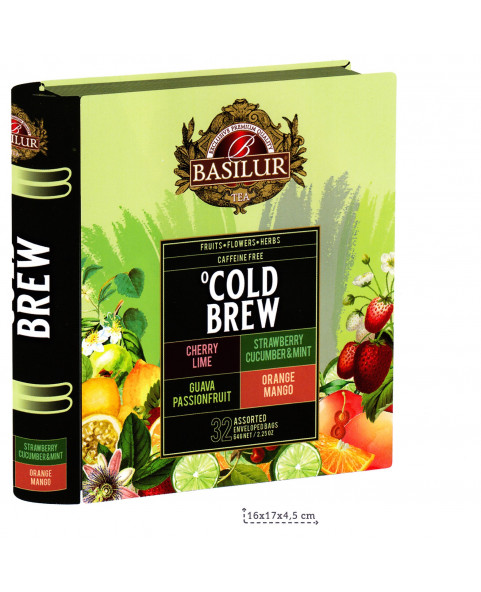 "TEA BOOK" TIN N° 32 COLD INFUSED SACHETS 2 g, Wholesale sweets IL Caramellaio 2.0.