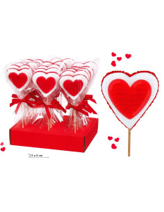 lecca cuore, mallow gommoso, dolci romantici, lecca lecca grande, idea regalo, caramelle