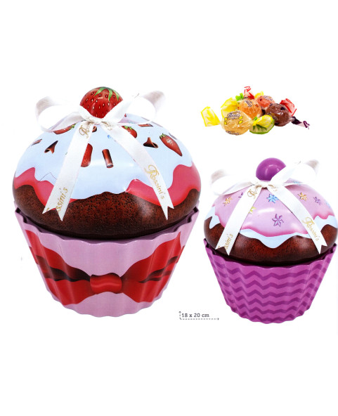 CT. N° 6 FLOWERS & STRAWBERRIES BISCUITS 200 g CO. Packaged with fruit flavored jellies - 2 models