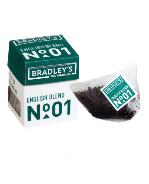 CT Nr 30 MINIPIRAMIDI ENGLISH BLEND Nr 01 2 g Te in foglia miscela Classica Inglese - Filtri da 2g - BRADLEYS
