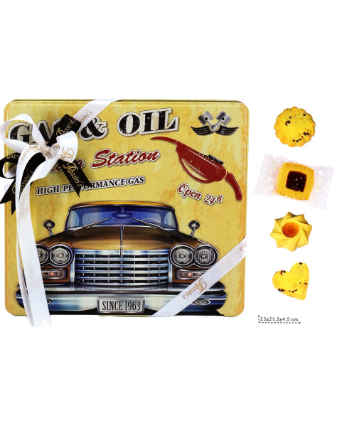 CT. N° 6 TIN PASSION MOTORI 150 g CO. 2 designs, assorted individually wrapped shortcrust pastry biscuits - ROSSINI'S