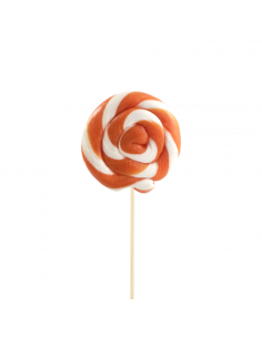 Lecca spiral bianco e arancio gr.20 pz 24, Ingrosso caramelle dolciumi. 2
