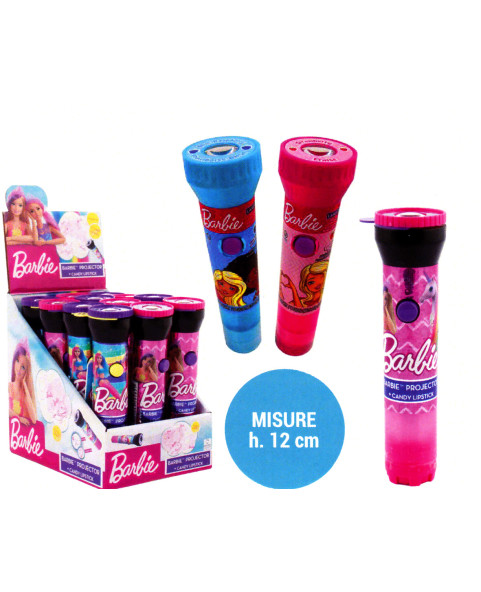 Barbie Taschenlampenprojektor mit Candy Lippenstift Gr. 14 Stk.12, Großhandel Bonbons IL Caramellaio 2.0.
