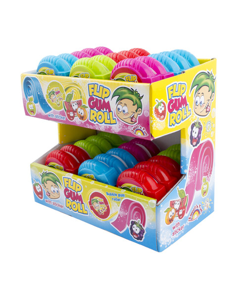rolli-gum-flip,bubble-gum,16g,30-pezzi,gusti-frutta,candy-party