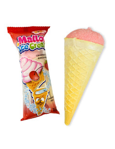 PZ.24 ICE CREAM MALLOW GR15, MARSHMALLOW CON CIALDA A FORMA DI CONO GELATO.icemallow, marshmallow, cono, gelato, fragola, dolci 2