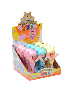 PZ.12 CANDY TOYS FACE CHANGING DOLL, Ingrosso caramelle dolciumi bambola, candytoys, caramelle, bambini, dolci, giocattolo