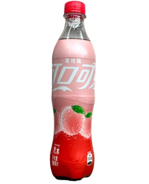 Coca cola peach soft drink ml.500, www.ilcaramellaio2.com
