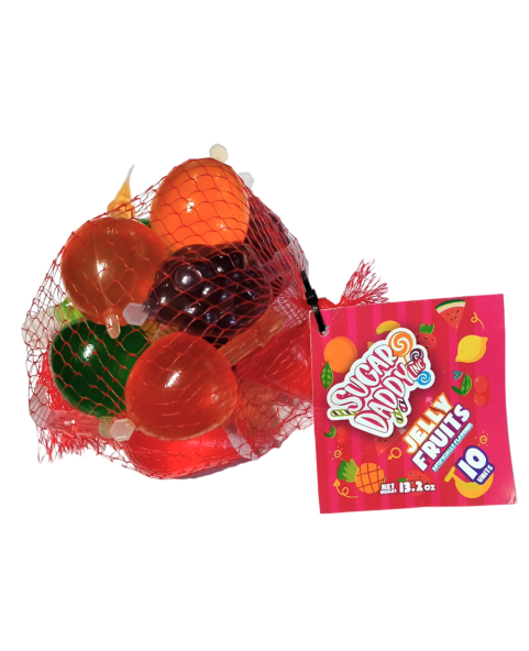 Jelly fruits net of 10 pcs sugar datty gr.370 Pcs, 24, www.ilcaramellaio2.com