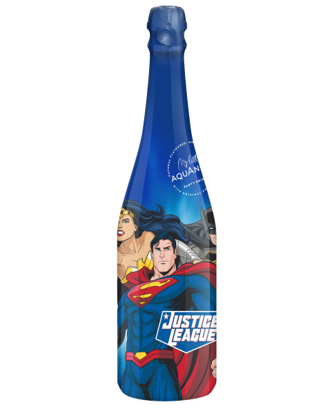 Justice league Spumante Analcolico l.0,75 , Ingrosso caramelle dolciumi prodotti Natale www.ilcaramellaio2.com.