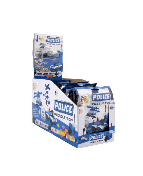 Polizia set costruzioni gr.5  Pz.20, Ingrosso caramelle dolciumi www.ilcaramellaio2.com