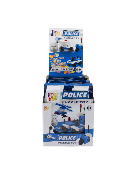 Polizia set costruzioni gr.5  Pz.20, Ingrosso caramelle dolciumi www.ilcaramellaio2.com