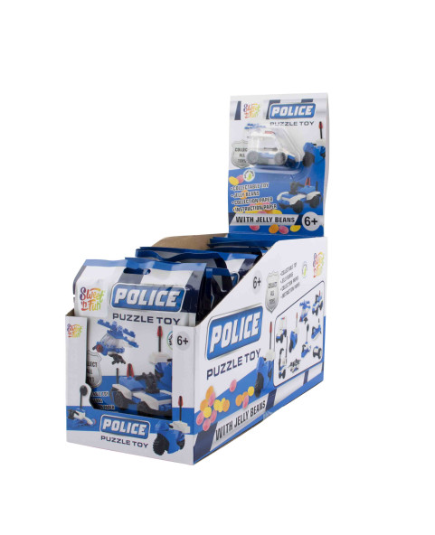 Polizia set costruzioni gr.5  Pz.20, Ingrosso caramelle dolciumi www.ilcaramellaio2.com