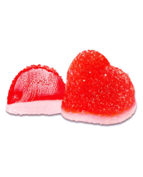 CUORE ALLA PESCA RIPIENO Kg 3, cuore-pesca-ripieno, gommoso-zuccherato, caramelle-pesca, fini, dolciumi-sfusi