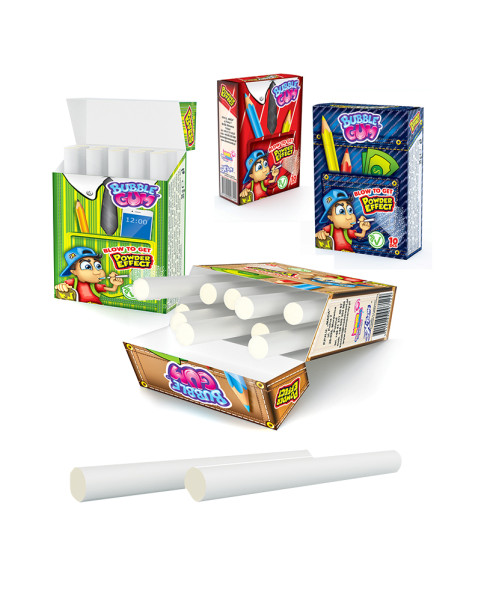 BUBBLE GUM A BASTONCINO Gr.35  Pz.18 Ingrosso caramelle dolciumi www.ilcaramellaio2.com