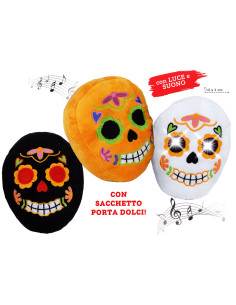 teschi-halloween,teschi-luce-musica,espositore-halloween,teschi-8pz,sacchetto-portadolci,articoli-halloween