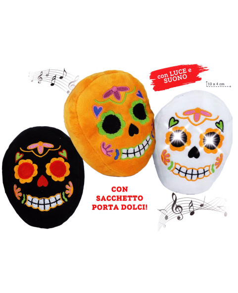 teschi-halloween,teschi-luce-musica,espositore-halloween,teschi-8pz,sacchetto-portadolci,articoli-halloween