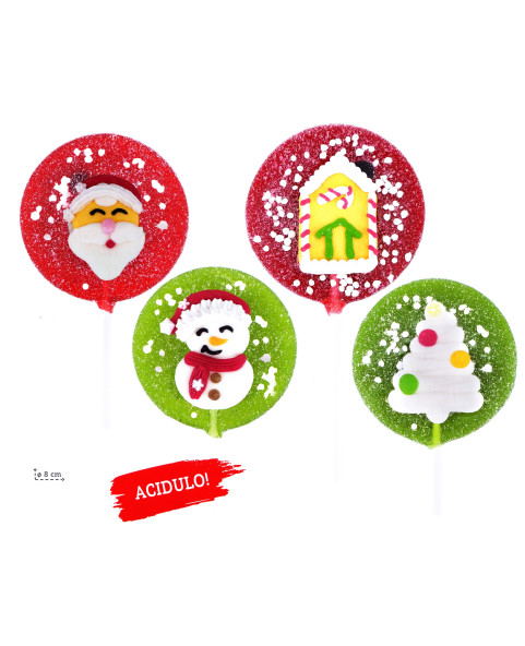 ESP. N° 24 LECCA ACID "BIANCO NATALE" 60 g, Ingrosso caramelle dolciumi prodotti Natale www.ilcaramellaio2.com.