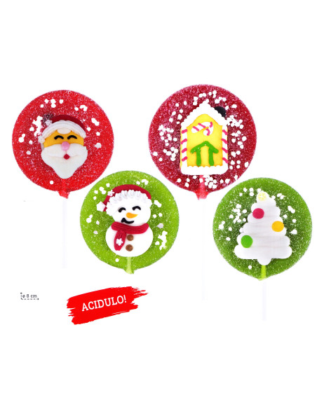 ESP. N° 24 LECCA ACID "BIANCO NATALE" 60 g, Ingrosso caramelle dolciumi prodotti Natale www.ilcaramellaio2.com.