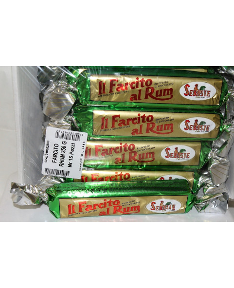 NOUGAT IL FARCITO RHUM GR 250 PCS 1 Sebaste, Wholesale sweets and candies www.ilcaramellaio2.com.