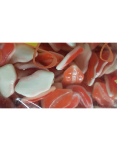 LABBRA BICOLORE RAVAZZI Kg 2, labbra-bicolore,ravazzi,caramelle-pesca,gommose-lucide,caramelle-sfuse,dolciumi-gommati 2