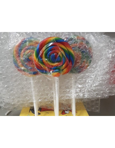 lecca lecca, lecca spirale, lecca arcobaleno, lollipop, dolciumi colorati, caramelle feste, candy bar, lecca grandi