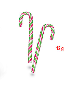 CANDY CANE bianco/rosso/verde Gr.12  Pz.100, Ingrosso caramelle dolciumi www.ilcaramellaio2.com 2