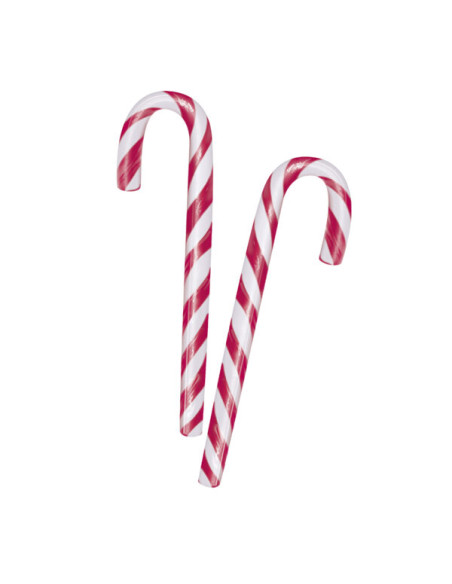 CANDY CANE STRAWBERRY FLAVOUR Gr.12 Pcs.100, Wholesale sweets and candies www.ilcaramellaio2.com