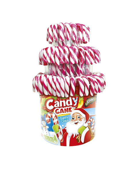 CANDY CANE STRAWBERRY FLAVOUR Gr.12 Pcs.100, Wholesale sweets and candies www.ilcaramellaio2.com