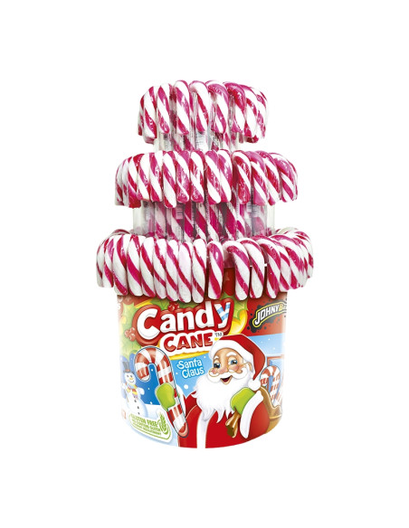 CANDY CANE STRAWBERRY FLAVOUR Gr.12 Pcs.100, Wholesale sweets and candies www.ilcaramellaio2.com