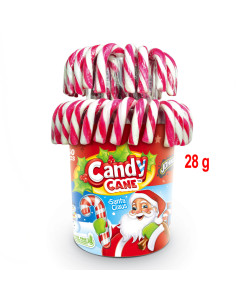 Candy Cane 28 Gr rosso bianco Pz.50, Ingrosso caramelle dolciumi www.ilcaramellaio2.com