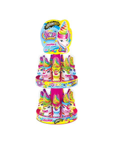 UNICORN POP and CANDY 18 pcs. 50 gr., Wholesale sweets and candies www.ilcaramellaio2.com