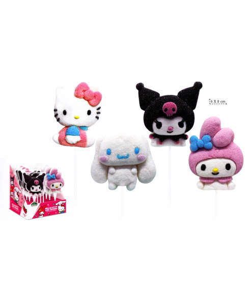 ESP. N° 12 LECCA MALLOW "HELLO KITTY" 45 g.lecca-mallow-hello-kitty, marshmallow-decorati, snack-bambini, dolci-colorati